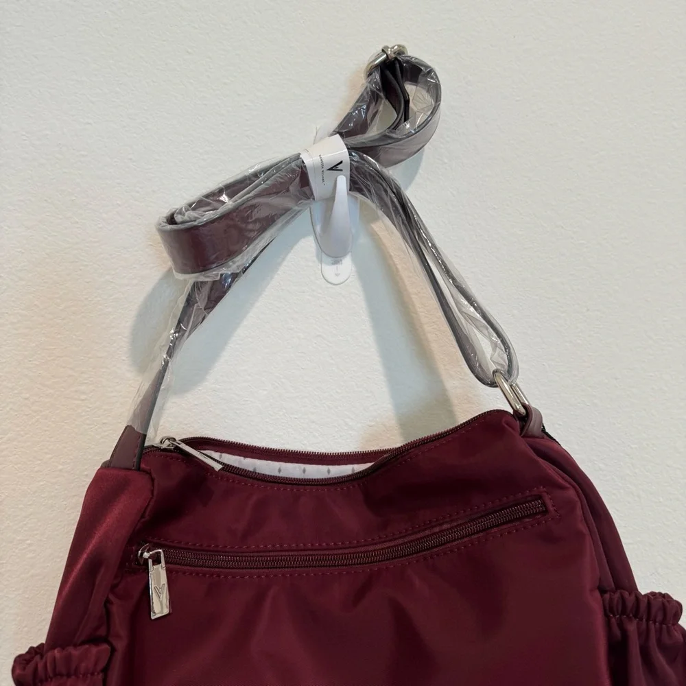 NWT Maroon Quilted Crossbody Bag - Picture 7 of 8